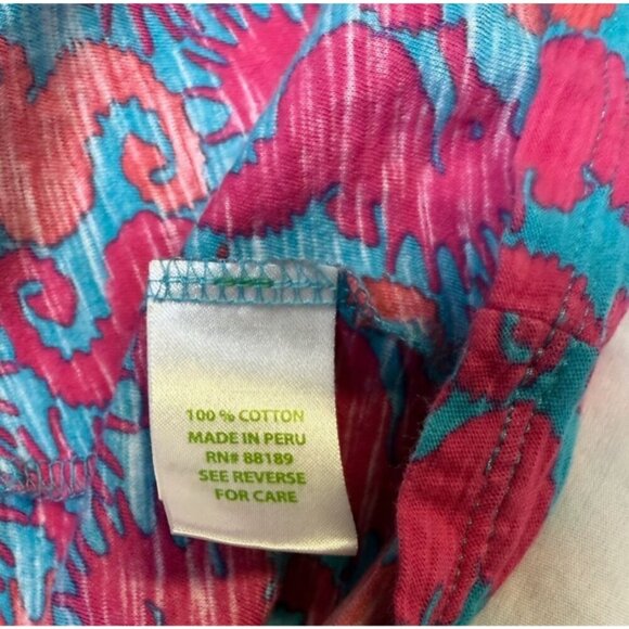 Lilly Pulitzer Sloane Maxi Dress Snorkel Blue Hold Your Horses Women's Size M - Picture 8 of 10
